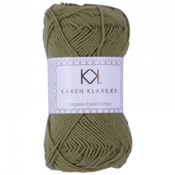 8/4 Warm Olive - KK Organic Color Cotton økologisk bomuldsgarn fra Karen Klarbækk
