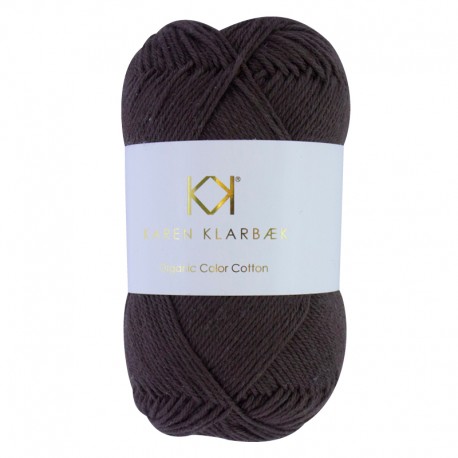 8/4 Chocolate Brown - KK Organic Color Cotton økologisk bomuldsgarn fra Karen Klarbæk