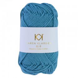 8/8 Medium Petrol Blue - KK Color Cotton økologisk bomuldsgarn fra Karen Klarbæk