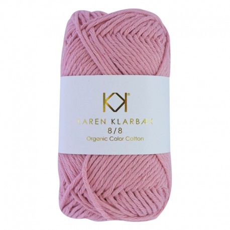 8/8 Old Rose - KK Color Cotton økologisk bomuldsgarn fra Karen Klarbæk