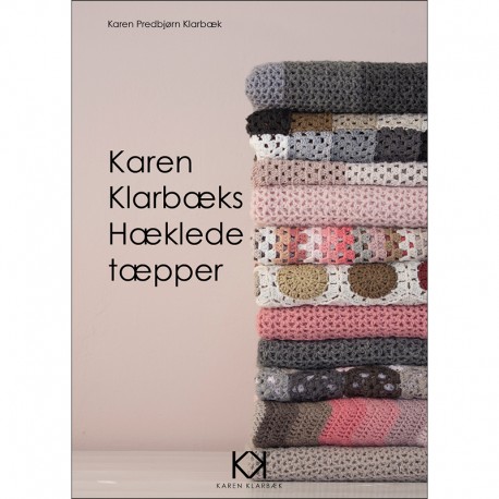 Hæklebog "Karen Klarbæks Hæklede Tæpper" - TRYKT BOG