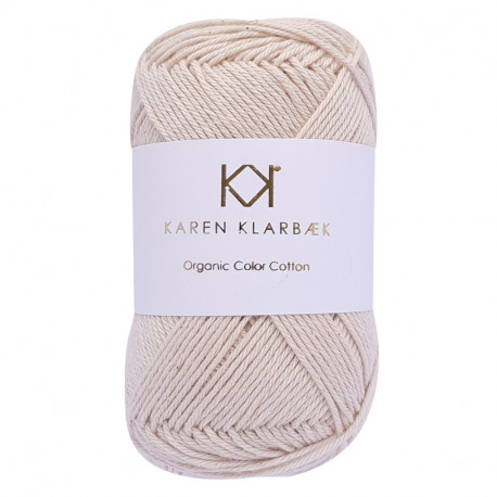 8/4 Warm Nature White - KK Organic Color Cotton økologisk bomuldsgarn fra Karen Klarbæk