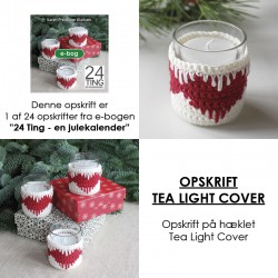 Opskrift på hæklet Tea Light Cover