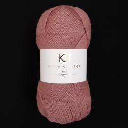 Dark Rose - KK Fine Pure Organic Wool - økologisk uldgarn fra Karen Klarbæk