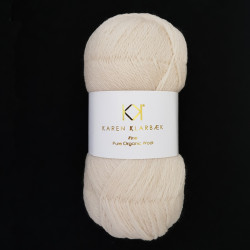 Warm Nature White - KK Fine Pure Organic Wool - økologisk uldgarn fra Karen Klarbæk