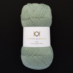 Sage Green - KK Fine Pure Organic Wool - økologisk uldgarn fra Karen Klarbæk
