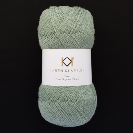 Sage Green - KK Fine Pure Organic Wool - økologisk uldgarn fra Karen Klarbæk