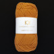 8/4 Dark Mustard - KK Organic Color Cotton økologisk bomuldsgarn fra Karen Klarbæk