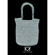 4 nøgler Recycled Bottle Yarn - Dark Grey + opskrift på hæklet net i Recycled Bottle Yarn