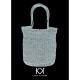 4 nøgler Recycled Bottle Yarn - Black + opskrift på hæklet net i Recycled Bottle Yarn