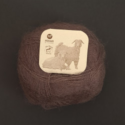 Taupe - Mohairgarn fra Mohair by Canard