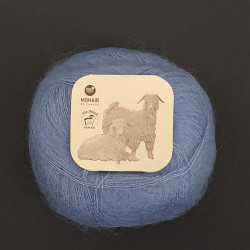 Isblå - Mohairgarn fra Mohair by Canard