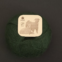 Flaskegrøn - Mohairgarn fra Mohair by Canard