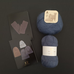 BLÅ: Fine Pure Organic Wool + Mohair by Canard + to opskrifter