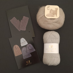 GRÅ/SAND: Fine Pure Organic Wool + Mohair by Canard + to opskrifter