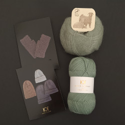 LYS GRØN: Fine Pure Organic Wool + Mohair by Canard + to opskrifter