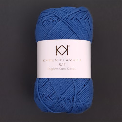 8/4 Cobalt - KK Organic Color Cotton økologisk bomuldsgarn fra Karen Klarbæk