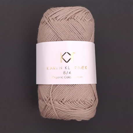 8/4 Latte - KK Organic Color Cotton økologisk bomuldsgarn fra Karen Klarbæk