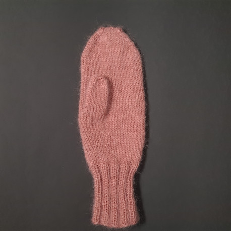 Mørk Rosa - VANTEKIT - incl. garn og opskrift