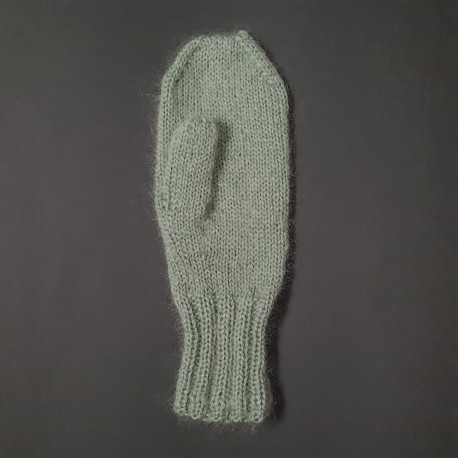 Vissengrøn - VANTEKIT - incl. garn og opskrift på strikkede vanter