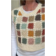 Vest hæklet i Granny Squares - e-opskrift