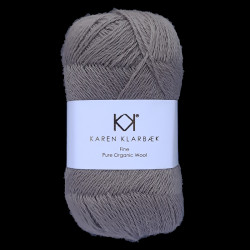 Brown - KK Fine Pure Organic Wool - økologisk uldgarn fra Karen Klarbæk