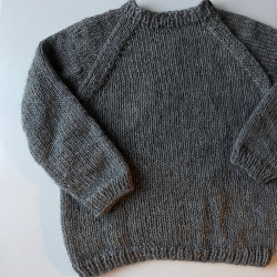 Bluse strikket i uld og mohair - e-opskrift