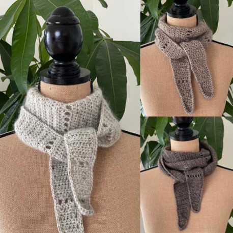 Scandinavian Silk mini-scarf - e-opskrift