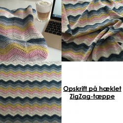 Opskrift på hæklet ZigZag-tæppe