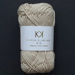 8/8 Warm Nature White - KK Color Cotton økologisk bomuldsgarn fra Karen Klarbæk