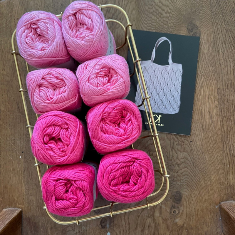 8/4 Girl Net kit (Bunny Yarn) + Opskrift på strikket net med