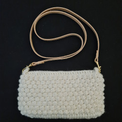 NATURE WHITE/NATURE WHITE - Samlet kit til Bubble Clutch - UDEN OPSKRIFT