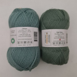 CLINIQUE/SAGE GREEN - Samlet kit til Bubble Clutch - UDEN OPSKRIFT