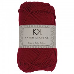 Dark Christmas Red (Julerød) - KK Organic Color Cotton økologisk bomuldsgarn fra Karen Klarbæk