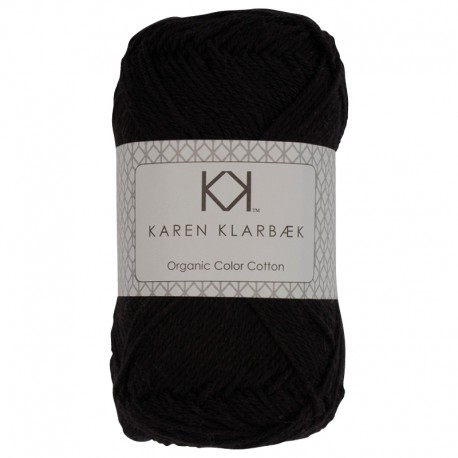 Black - KK Organic Color Cotton økologisk bomuldsgarn fra Karen Klarbæk
