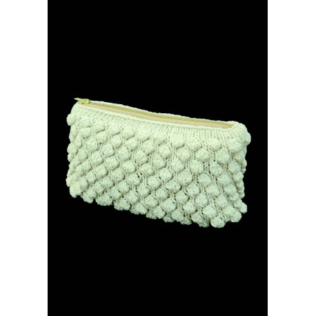 Strikket Bubble Clutch - trykt-opskrift