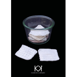 Hæklet Makeup Pad A+B - trykt opskrift