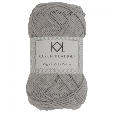 8/4 Light Cool Grey - KK Organic Color Cotton økologisk bomuldsgarn fra Karen Klarbæk