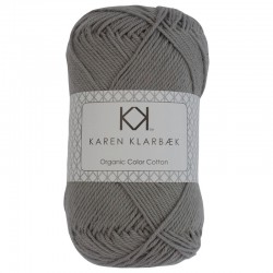 8/4 Cool Grey - KK Organic Color Cotton økologisk bomuldsgarn fra Karen Klarbæk