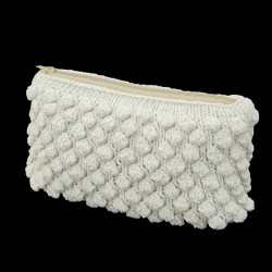 Strikket Bubble Clutch / taske - e-opskrift