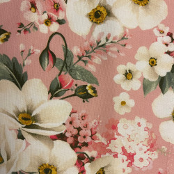 BLOMSTERET - Foer med ROSA lynlås, til clutch