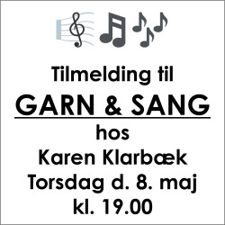 GARN & SANG hos Karen Klarbæk - Torsdag d. 8. maj 2025