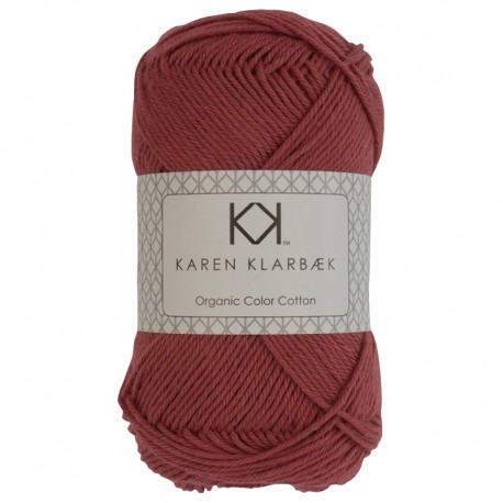 8/4 Brick Red - KK Organic Color Cotton økologisk bomuldsgarn fra Karen Klarbæk