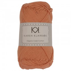 Abrikos - KK Color Cotton økologisk bomuldsgarn fra Karen Klarbæk