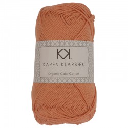 Abrikos - KK Color Cotton økologisk bomuldsgarn fra Karen Klarbæk