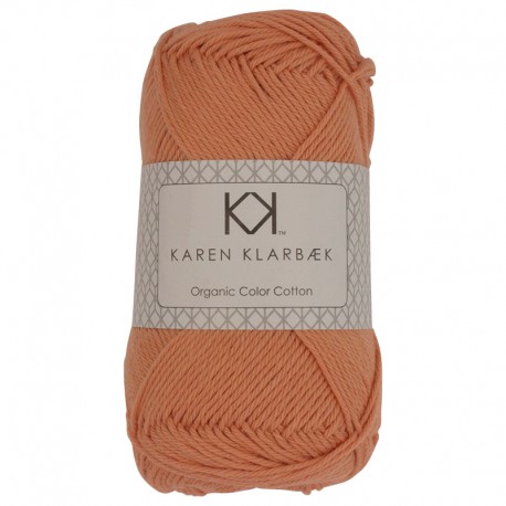 Abrikos - KK Color Cotton økologisk bomuldsgarn fra Karen Klarbæk