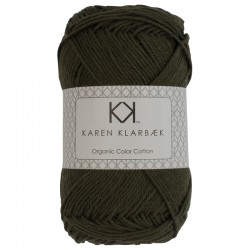 8/4 Dark Olive - KK Organic Color Cotton økologisk bomuldsgarn fra Karen Klarbæk