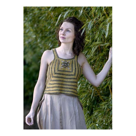 13-52 Sif - hæklet og strikket top - e-opskrift