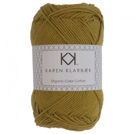 8/4 Mustard - KK Organic Color Cotton økologisk bomuldsgarn fra Karen Klarbæk