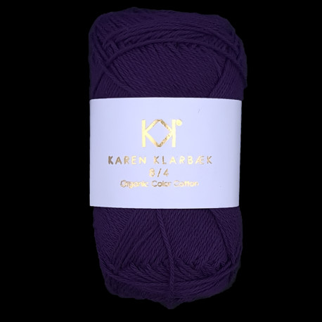 8/4 Dark Tailor Lilac - KK Organic Color Cotton økologisk bomuldsgarn fra Karen Klarbæk